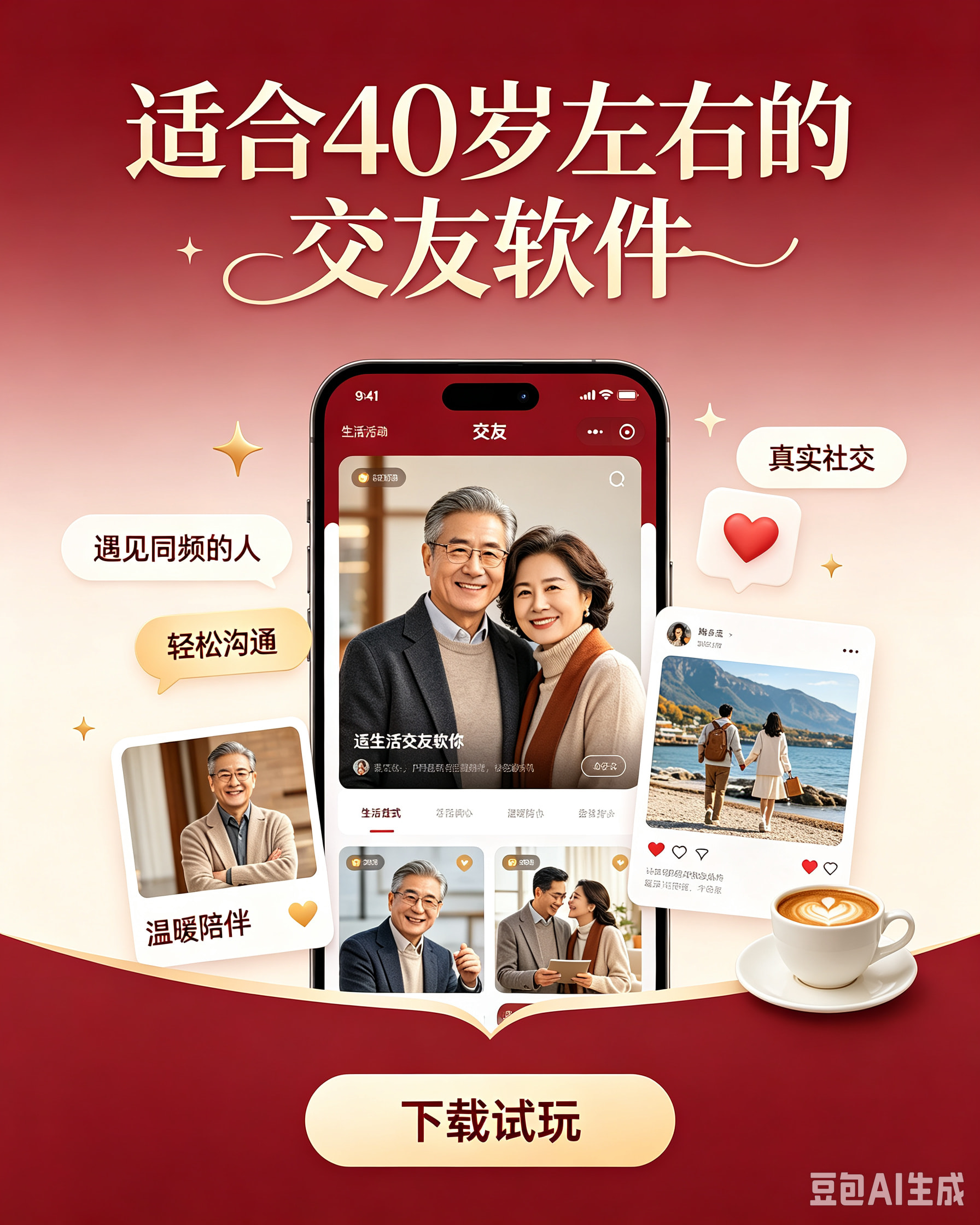 适合40岁左右的交友软件_这五款平台让中年人直接聊真心话(图1)