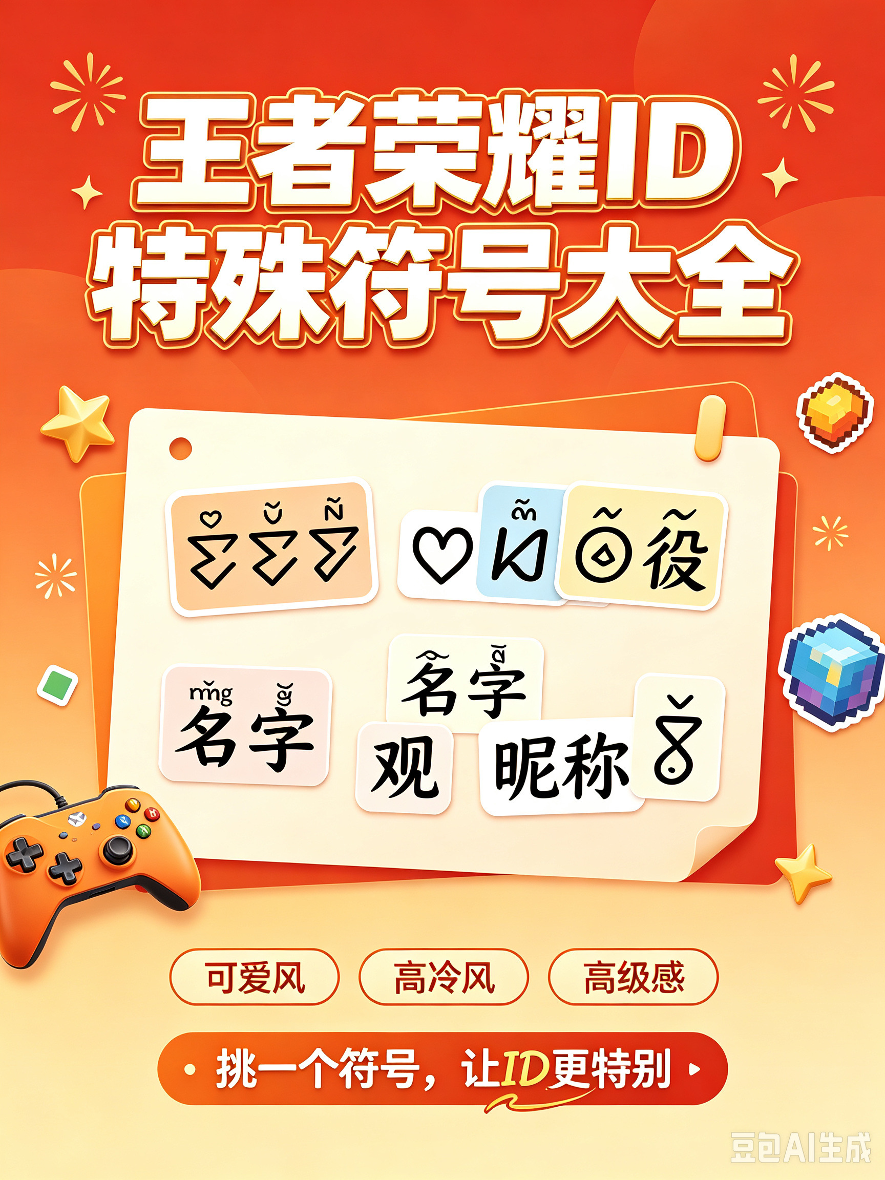王者荣耀id特殊符号大全(2026新版可直接复制使用)(图1)
