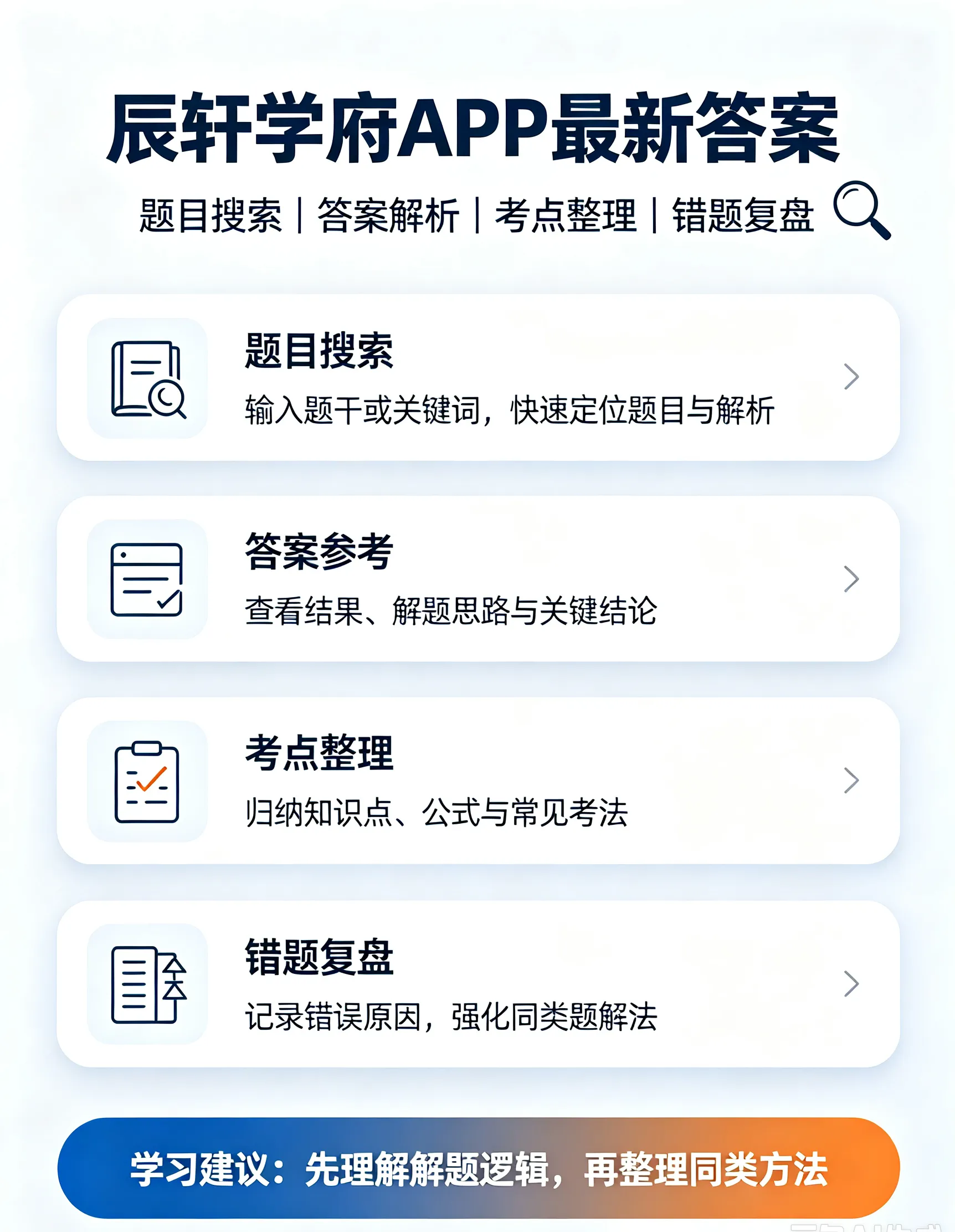 辰轩学府APP最新答案_辰轩教育答案微博(图1)